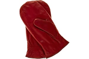PRATT AND HART Pratt & Hart Breckenridge Women’s Leather Mittens (Sheepskin Gloves) Thinsulate Finger Lined Winter Driving and Ski Glittens
