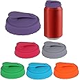 ACTIMED 6Pcs Soda Can Cover Lids, Silicone Can Lid Can Protector, for Soda Coke Pop Beer Energy Drink Juice Beverage for 2.1I