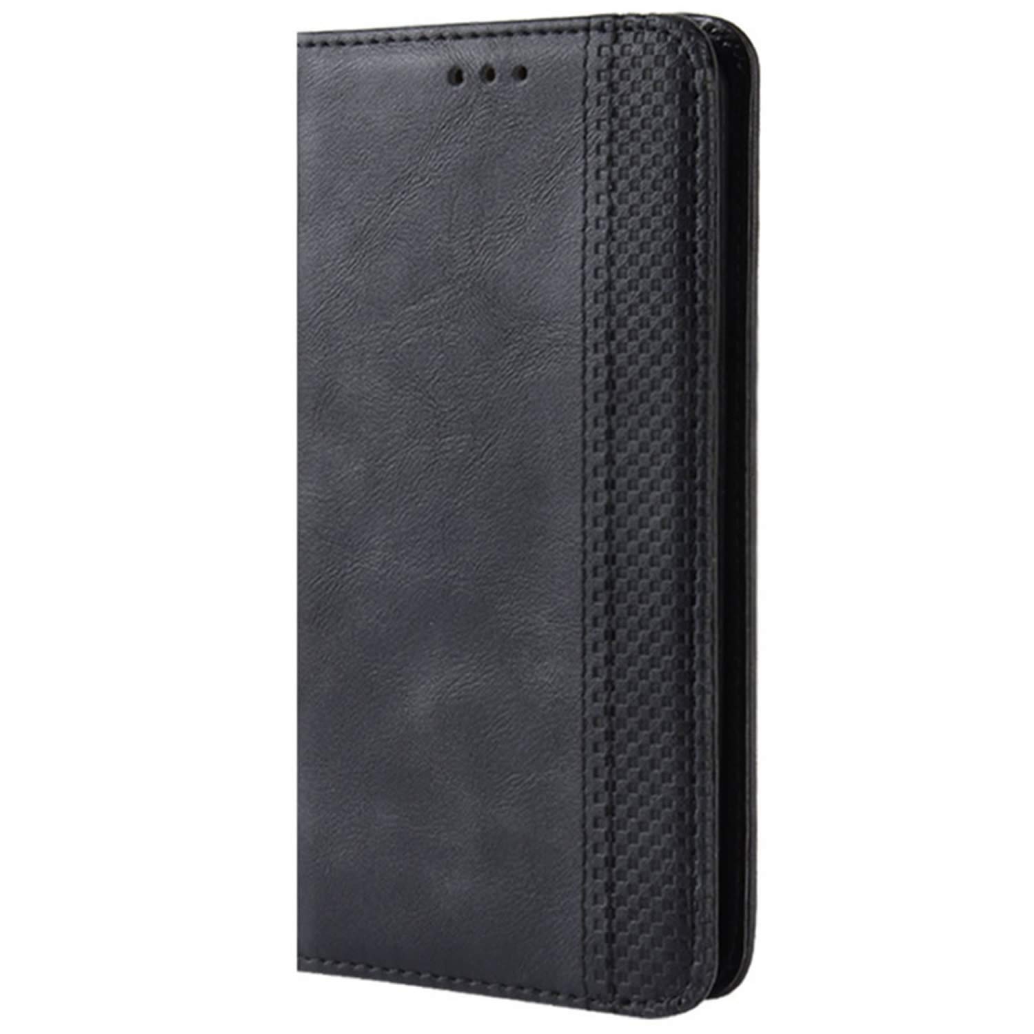 HualuBro Case for Ulefone Armor 11 5G / Armor 11T 5G Phone Case, Retro PU Leather Magnetic Full Body Shockproof Kickstand Folio Flip Wallet Case Cover with Card Holder (Black)