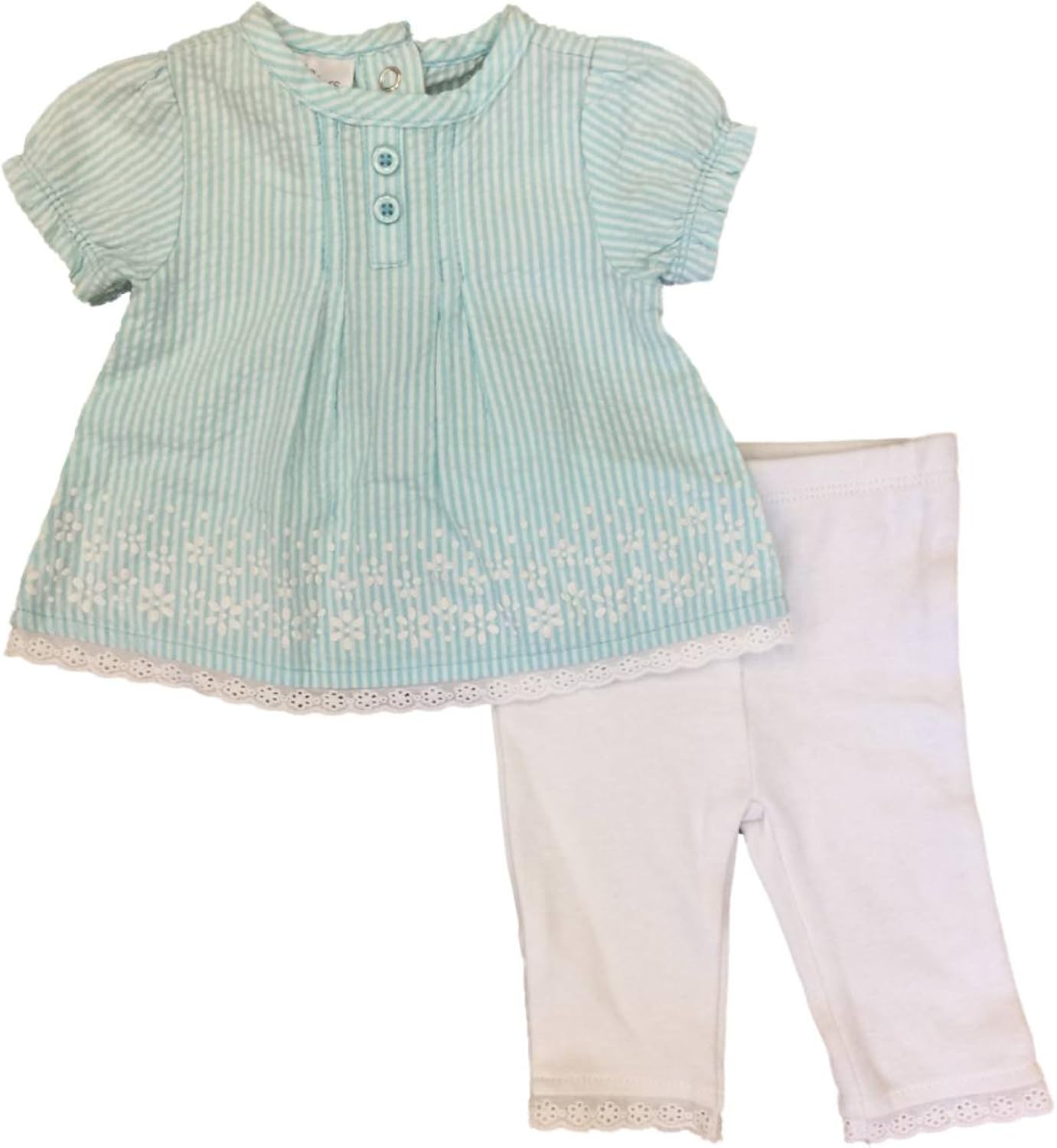 seersucker baby gown