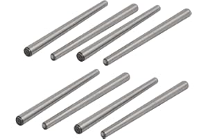 uxcell uxcellCarbon Steel GB117 100mm Length 6mm Small End Diameter Taper Pin 8pcs