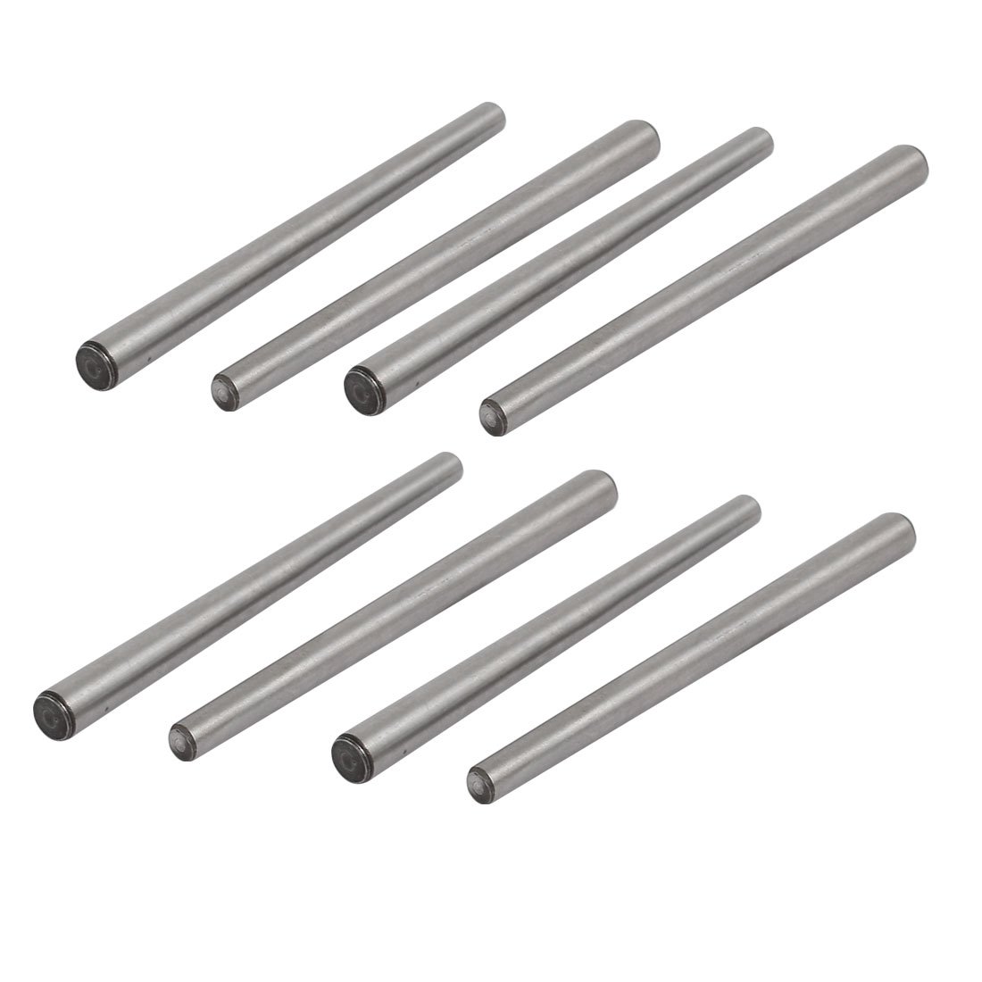Sourcingmap Carbon Steel GB117 100mm Length 6mm Small End Diameter Taper Pin 8pcs