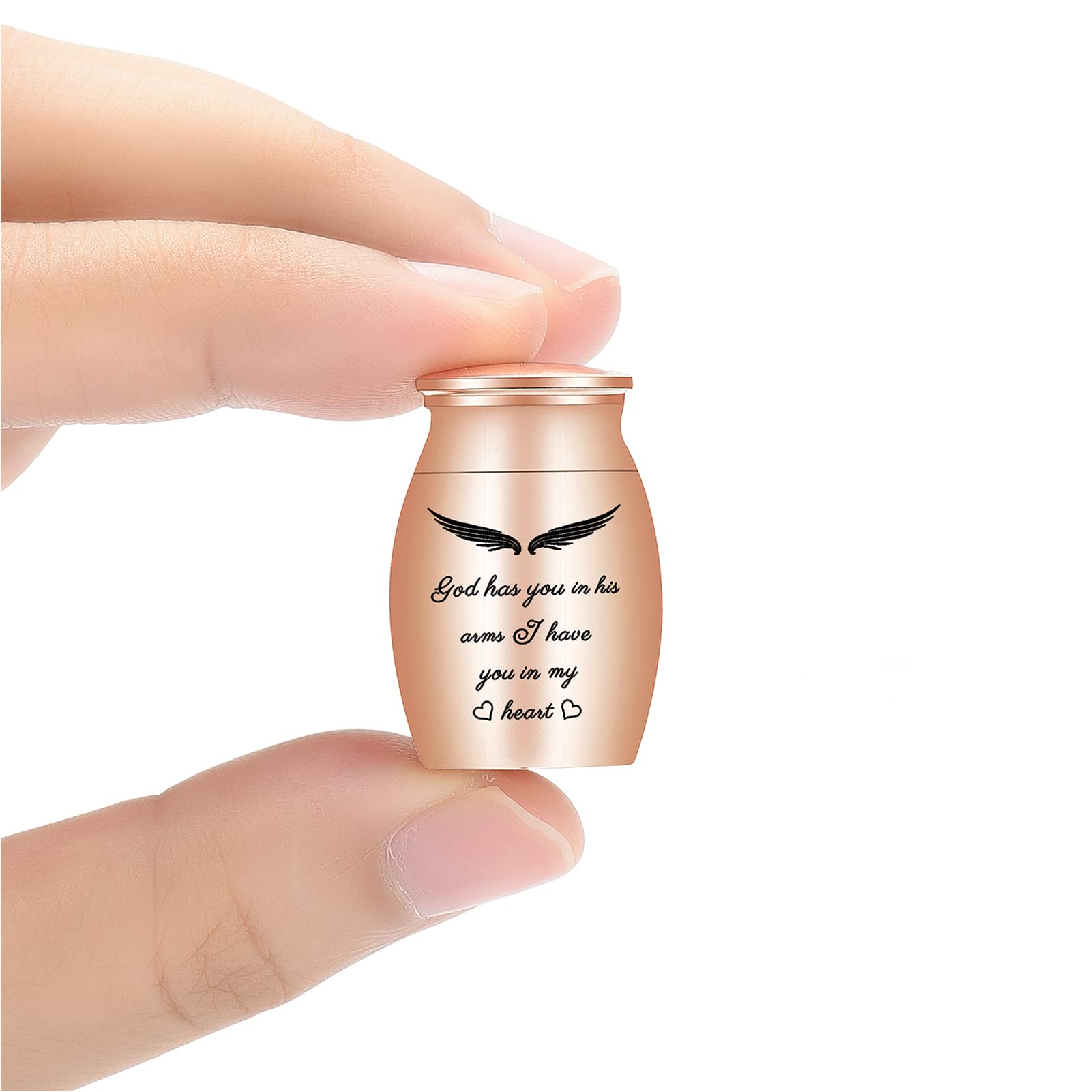 AIWENXI Small Urns Cremation Keepsakes for Ashes- Super Mini Cremation Urns for Human or Pet Ashes Urns Stainless Steel Memorial Ashes Holder