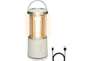 Lepro 2000LM Rechargeable & Battery Camping Lantern, Dual Power Source, USB Camping Light, IPX4 Waterproof LED Portable Lante