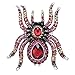 YACQ Women's Spider Stretch Rings Fit Finger Size 6.5 to 9 - Elastic Soft Band Perfect for Arthritis - Silk Scarf Holders - Lead & Nickle Free - 2-1/4 x 2-1/4 Inches - Halloween Costume Accessories
