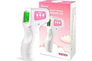 BERRCOM Snomd Non Contact Infrared Forehead Thermometer for Adults and Kids No-Touch Digital Thermometer 3 in 1 for Fever Thermometer Temperature Gun for Baby