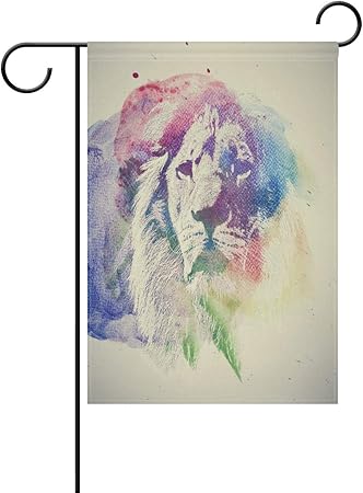 Amazon Com Abstract Lion Garden Yard Flag Outdoor Decorative