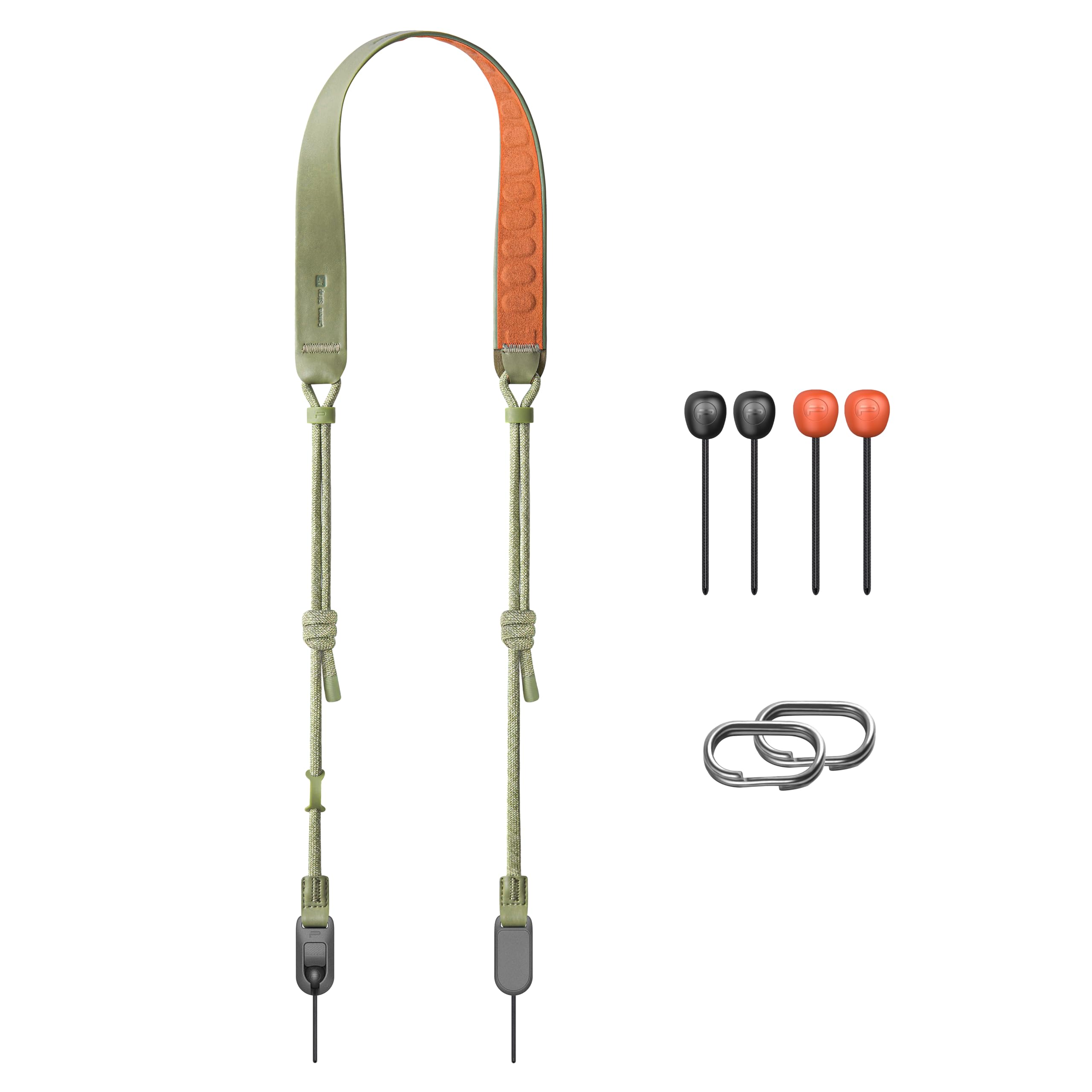 PGYTECH Camera Shoulder Strap Air, Camera Strap Quick Release Leather-like Surface with Braided Ropes, Adjustable Camera Neck Strap for Nikon/Canon/Sony/Fuji SLR Digital Cameras(Grass Green)