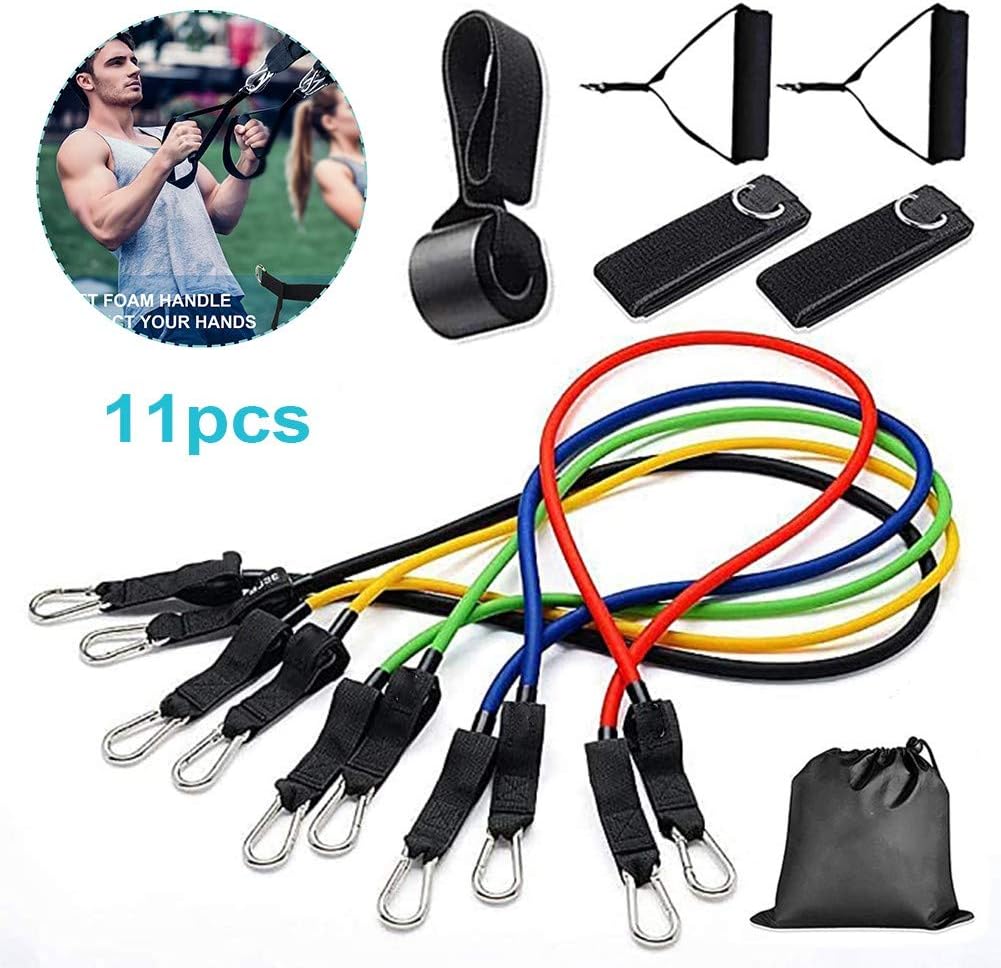 GEOOG Resistance Bands Workout Bands 11 PCS Includes