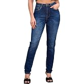 High Waisted-Rise Colored Stretch Skinny Destroyed Ripped Distressed Jeans for Women Olive Mustard RED