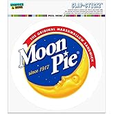 MoonPie Logo Automotive Car Window Locker Circle Bumper Sticker