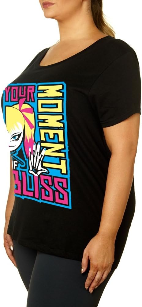 WWE Authentic Wear Alexa Bliss Your Moment of Bliss Women's Curvy T-Shirt Black Small