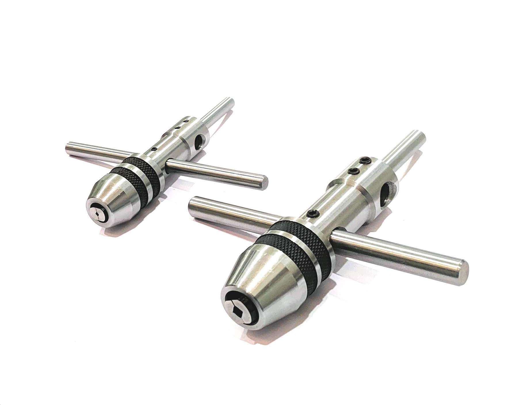 Set of 2 Tap Wrench Piloted Spindle Capacity 1/16" to 1/4" & 1/4"-1/2"