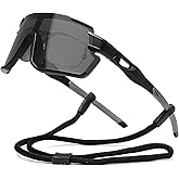 Suertree Polarized Cycling Sunglasses for Men Women UV Protection with Myopia Clip Baseball Biking Running MTB Sun Glasses