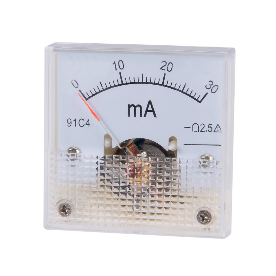 sourcingmap Analog Current Panel Meter DC 0-30mA 91C4 Ammeter for Auto Circuit Testing Charging Battery Ampere Tester Gauge