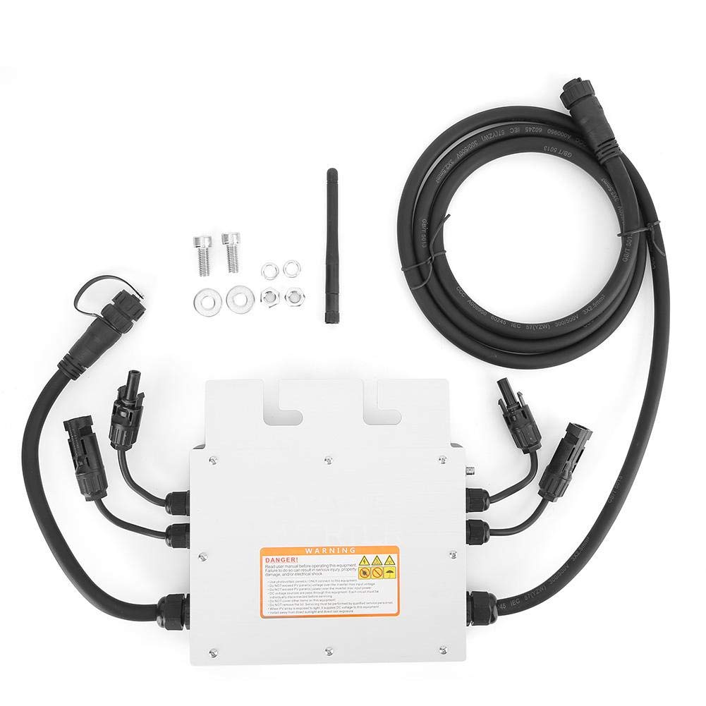 Grid Tie Inverter, SG400MD 400W MPPT Solar Micro Inverter Grid Tie Inverter DC 18-50V Input IP65 Waterproof Solar Inverter 120V 230V Single-Phase Grid