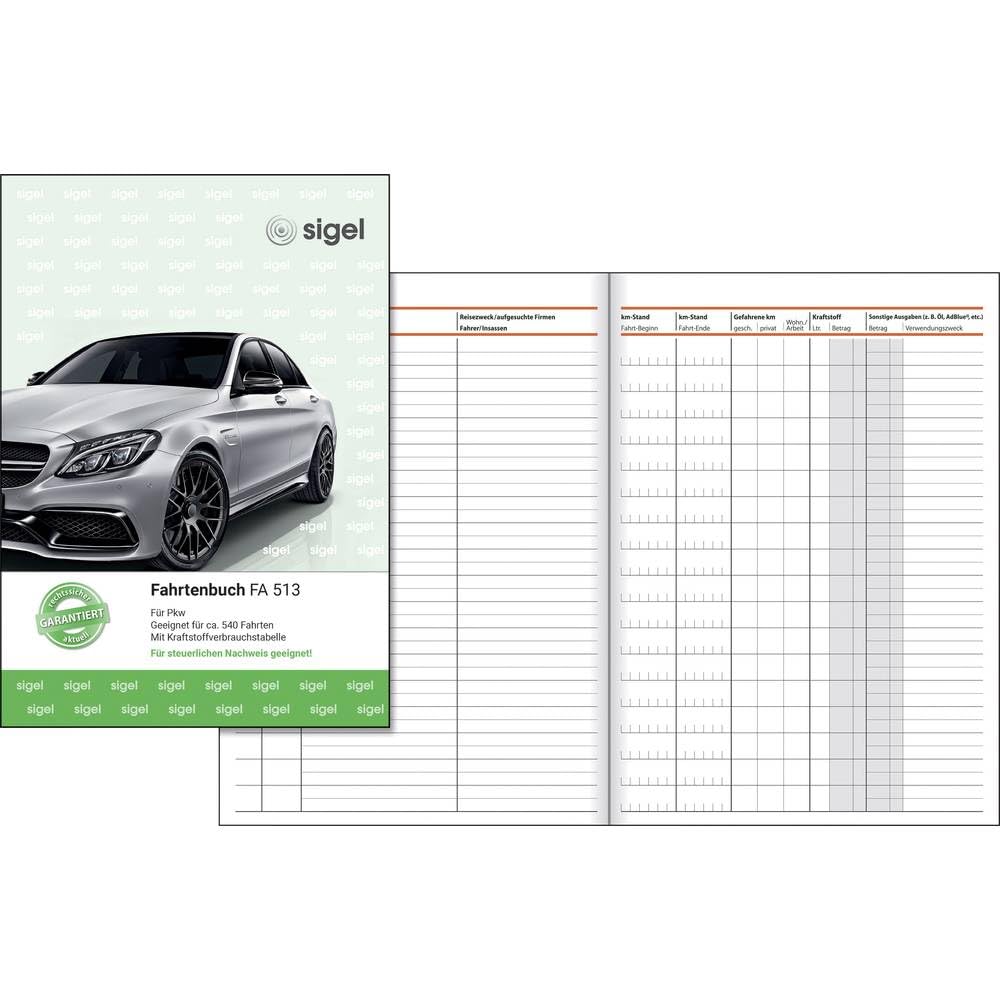 Sigel FA513 Car Trip Book, A5, 32 Pages 1 Items Pack of 1 1 Items