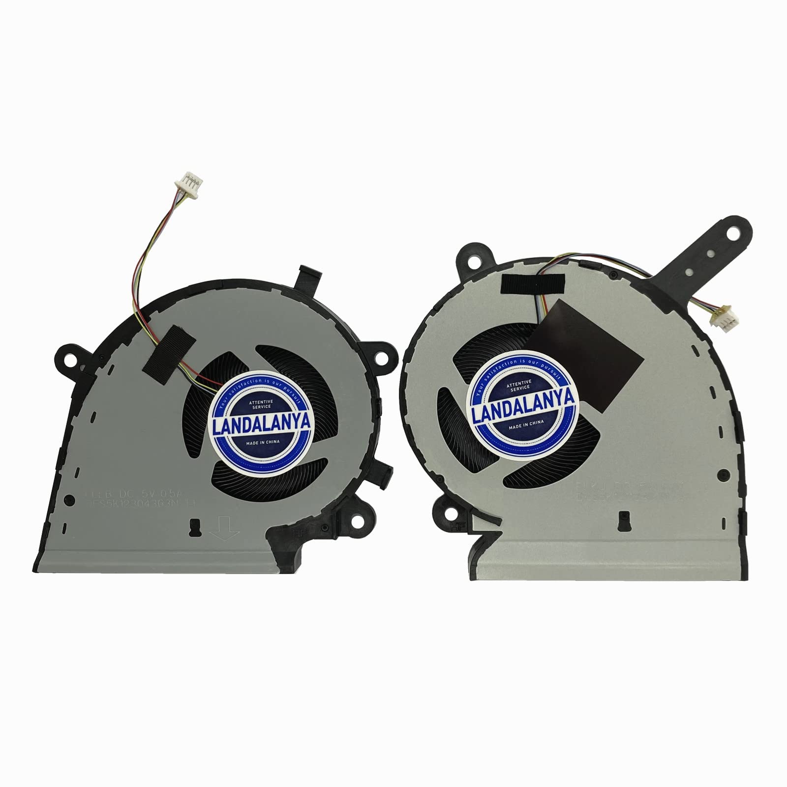 Photo 1 of LANDALANYA Replacement New Laptop CPU and GPU Cooling Fan for ASUS ROG Strix G531 G531G G531GT G531GV-DB76 G531GT-BI7N6 Series DFS5K12115491M FLKJ 13N1-8TM0121 DFS5K12304363N FLLB DC5V 0.5A Fan