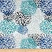 Premier Prints Indoor/Outdoor Blooms Fabric by The Yard, Blue Vista