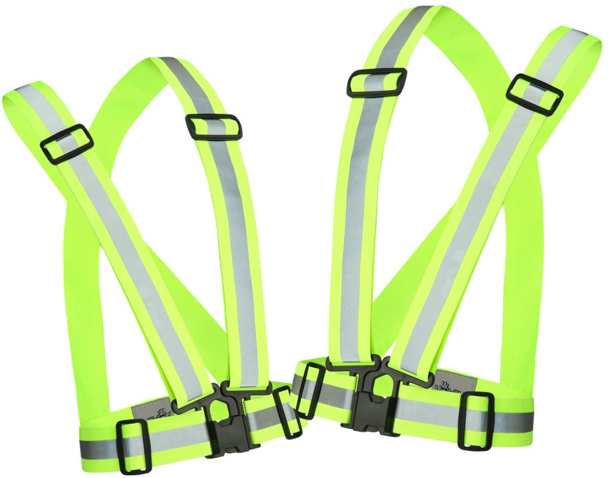 Reflective Running Vest Gear Pack Hi Vis Made Silver