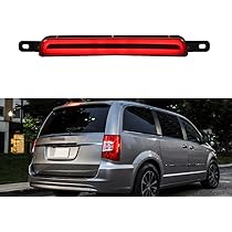 Dodge Grand Caravan & Chrysler Town & Country High Mount Third Brake Light – Perfect Fit For 2008-2017 Models | Red Lens Replacement