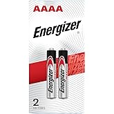 Energizer AAAA Batteries, 1.5 Volt Battery AAAA Alkaline, 2 Count