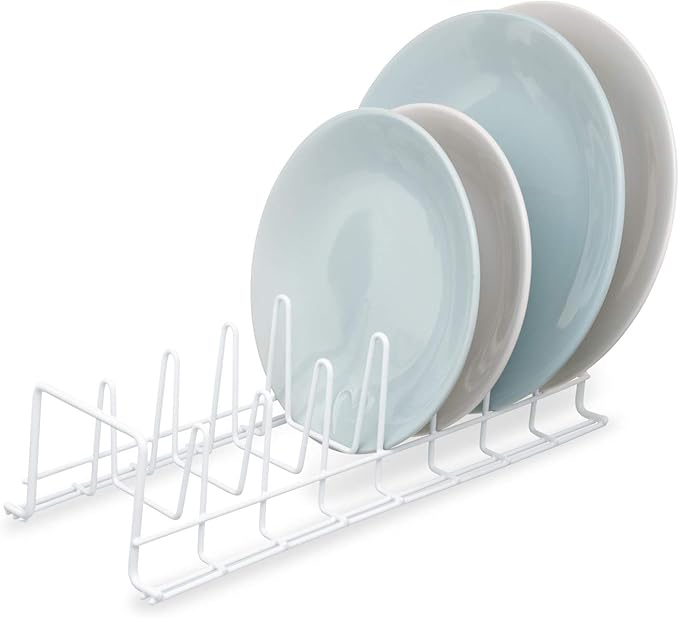 Simplywire - Escurridor de platos de cocina - Organizador de almacenamiento de armario Large blanco