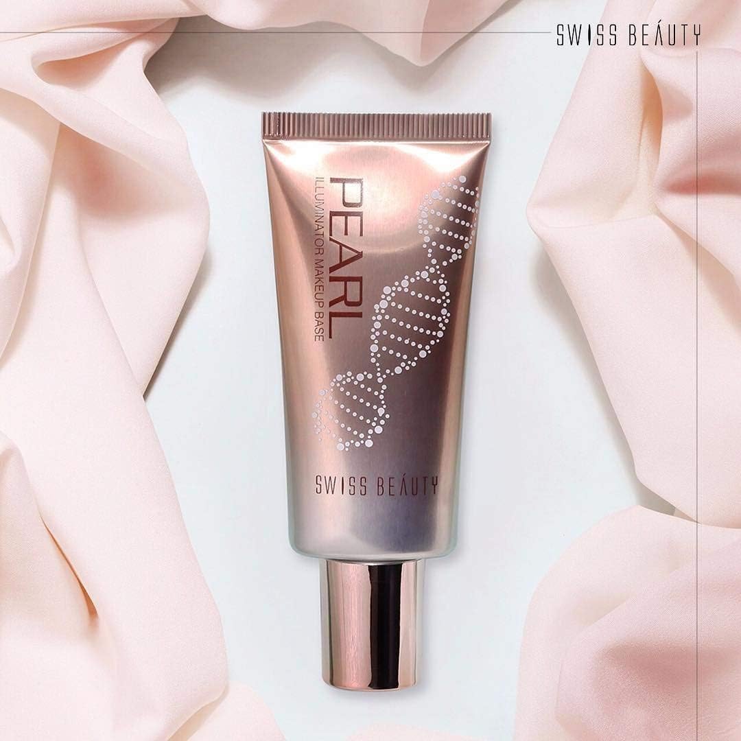 Swiss Beauty Pearl illuminator Makeup Base Liquid (Golden Pink, 35 g)