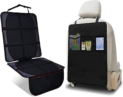 Amazon Nexsiababy チャイルドシート 保護マット キックガード 滑り止め 車 座席保護 シートプロテクター 600d素材 2点 保護マット キックガード チャイルドシート保護用品 ベビー マタニティ 通販