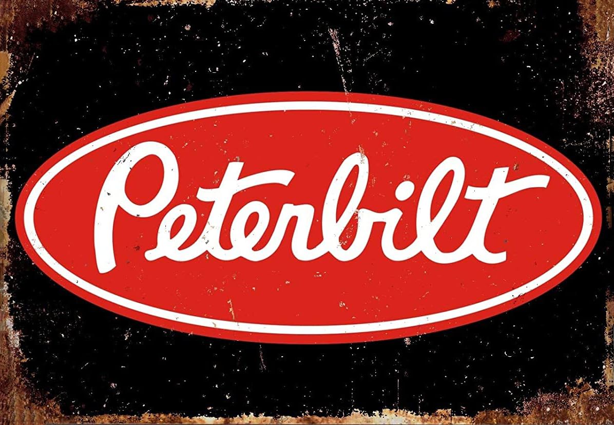 Vintage Peterbilt trucks Tin Sign Metal Decor Metal Tin Sign 8X12 inches