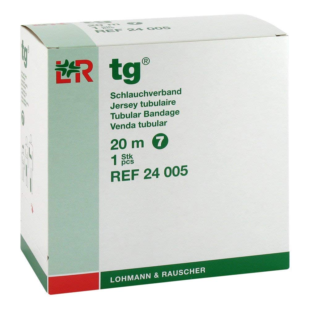 Lohmann & Rauscher 24005 TG Tubular Bandage, Size 7, 20m Length, White