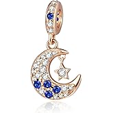 BEVALY Charm for Bracelets and Necklaces, Heart Animals 925 Sterling Silver Bead Celestial Sun Moon Star Charms Jewelry Gift for Women