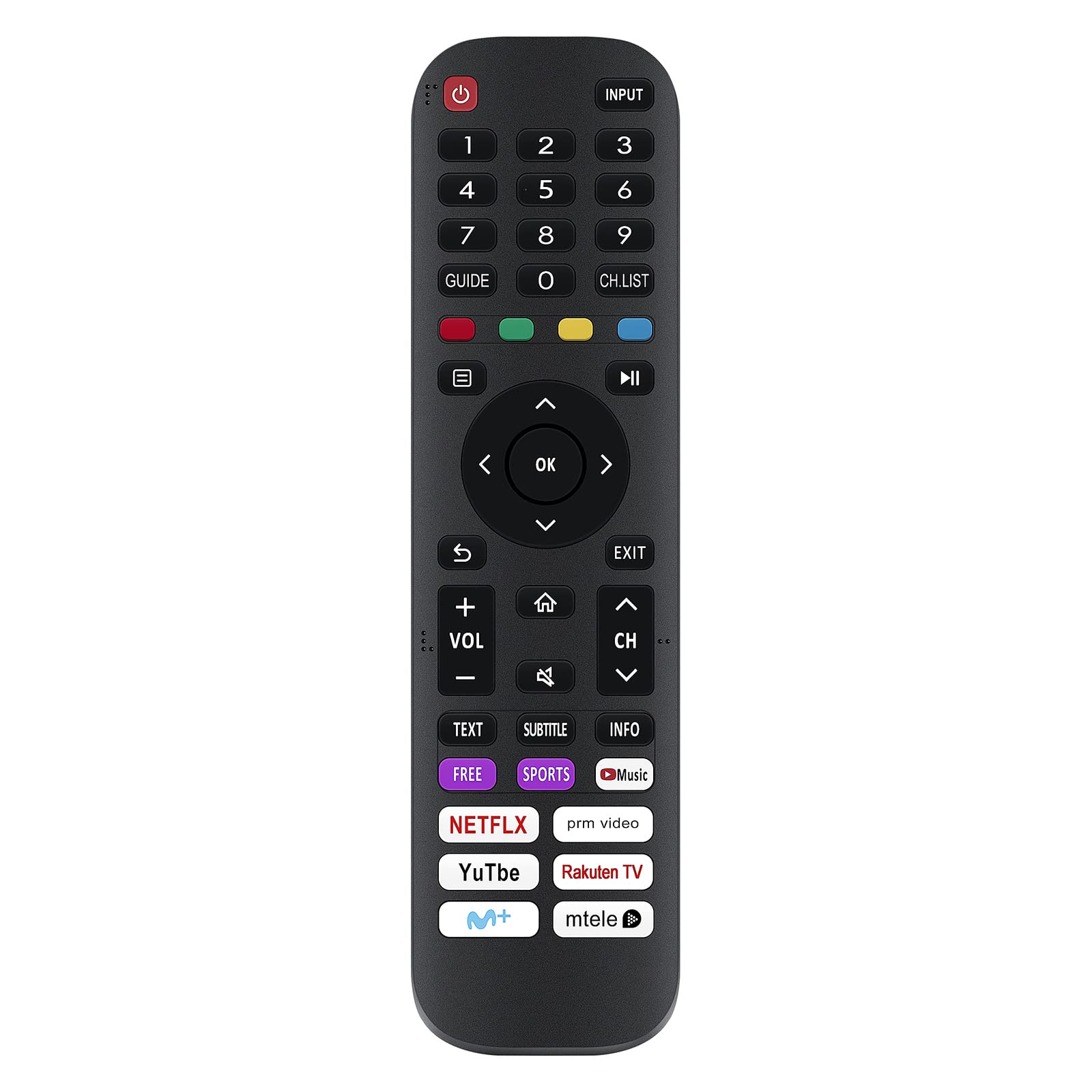 VINABTY Replaced Remote Fit for Hisense FULL HD SMART TV 40A4BGTUK 32A4BG 32A4CG 32A4DG 32A4DGCH 32A4EG 32A4FG 32A4GG 32A4HG 32A4EGCH EN2AK30H Sub EN2AP30H EN2AH30H