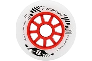 8Packs SKT HP 100mm Inline Skate Wheels 85A Replacement Rollerblade Wheels for Outdoor Speed Inline Roller Skate (100mm(set of 8))