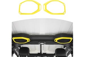 RT-TCZ for Wrangler JL Top Roof Speaker Cover Trim Yellow for Jeep Wrangler JL JLU Gladiator JT 2018-2023 Yellow Interior Accessories 2pcs