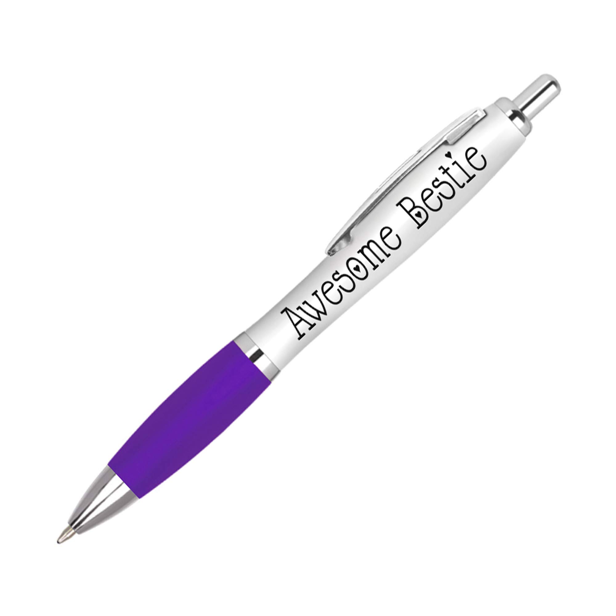 1 x Purple Bestie Pen - Best Friend Birthday Christmas #UV0003