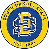 South Dakota State Jackrabbits Round Vinyl Decal Sticker Officially Licensed Collegiate Product 4-Inch