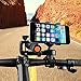 Bike Phone Mount, Airsspu Universal Cell Phone Bicycle Rack Handlebar Flashlight Holder for iPhone 6 6 Plus 6S 6S plus 5S 5C, Samsung Galaxy S3 S4 S5 S6 S7 Note 3/4/5,Nexus,HTC,LG,BlackBerry (Black)