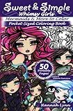Sweet & Simple Mermaids & More to Color Pocket-Sized Coloring Book by Hannah Lynn