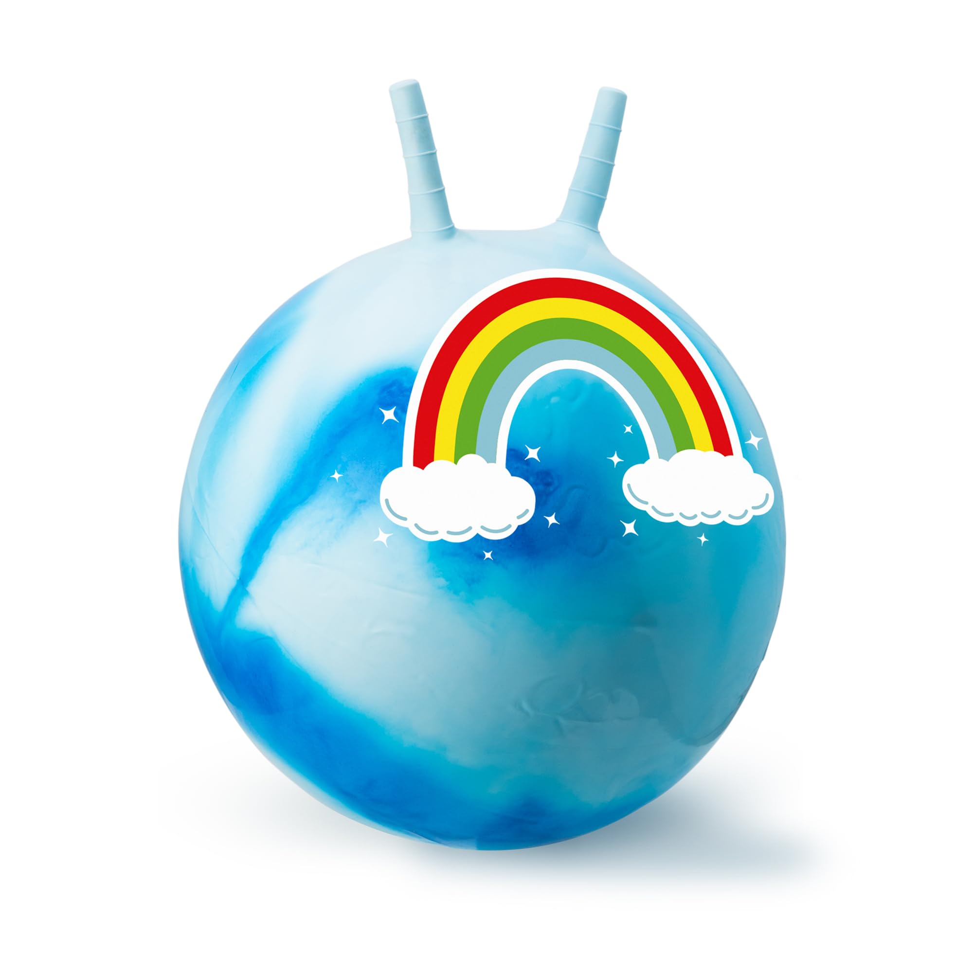Tobar RAINBOW SPACE HOPPER Bounce Ball Toy - Foot Pump Included, Multiple Colours