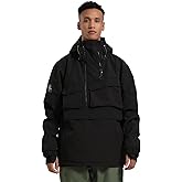 GSOU SNOW Men Snowboard Jacket Ski Coat Snow Pullover Hooded Winter Outdoor Sports Waterproof Windproof