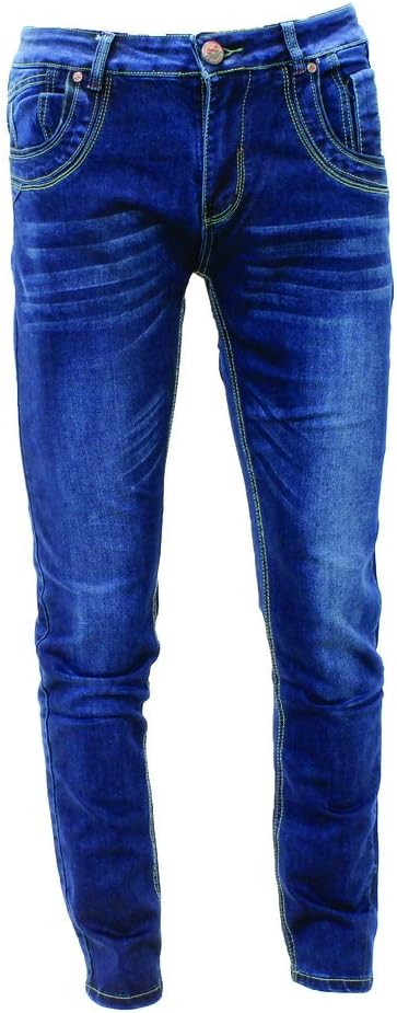 Evolution Division Men's Blue Washed Jeans (6 Styles)