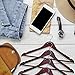 FloridaBrands Wooden Dress Hangers, Mahogany Wood Suit Clothes Hangers with High Grade Extra Smooth Finish & Chrome Hook to Organize Your Wardrobe - (Pack of 16)