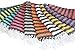 LaModaHome Chevron Style Turkish Cotton Bath Beach Hammam Towel Peshtemal Blanket, (SET OF 6), Random Color