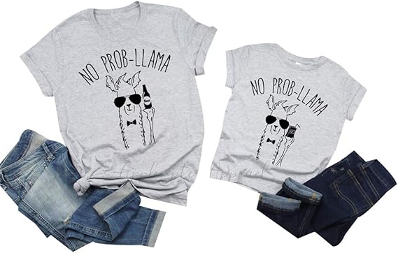 Amazon.com: No Prob Shirt Daddy and Me Shirts Mommy and Me Matching Shirts Funny Shirt Unisex 