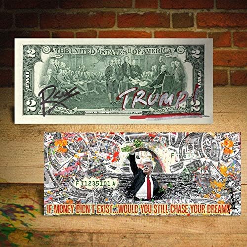 Donald J Trump Money and Dreams Official $2 U.S. Bill - Hand-Signed by Rency