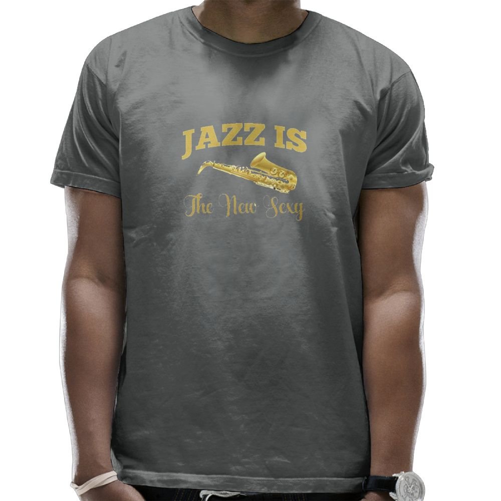 Hhayue Funny Shirts Jazz Music Man S Tee Vintage Crewneck T Shirts L