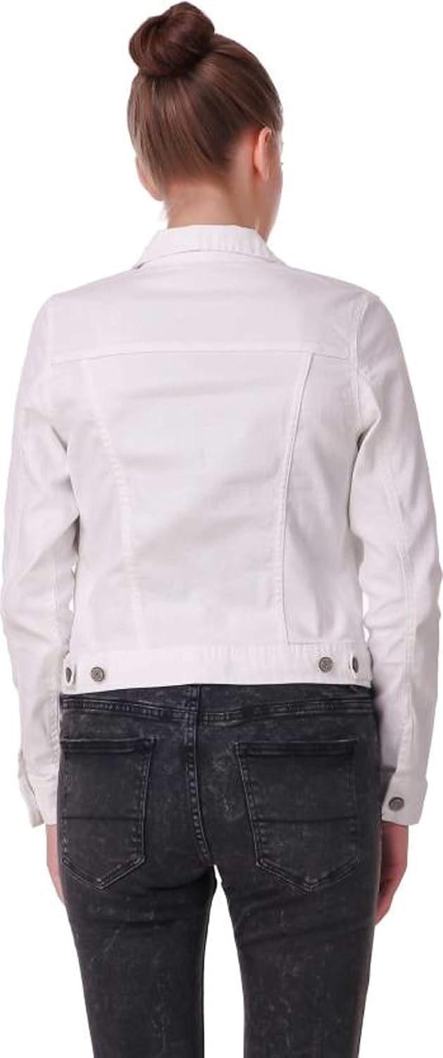 c.cozami full sleeves solid women's denim jacket