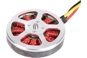 SALALIS 5010-360KV Metal Brushless Motor with Hollow Cover for Outdoor Applications, with Double Bearing for Efficient Operat