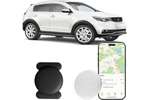 Hongtop Mini GPS Tracker for Vehicles,Real Time GPS Car Tracker Work with Apple Find My(iOS Only),No Monthly Fee Anti-Theft Car Tracker with Magnetic Case (Black,1PCS)